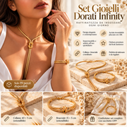 Infinity™ - Set Collana e Bracciale Elegante Donna