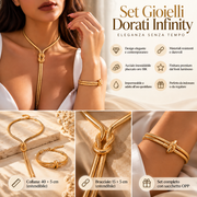 Infinity™ - Set Collana e Bracciale Elegante Donna
